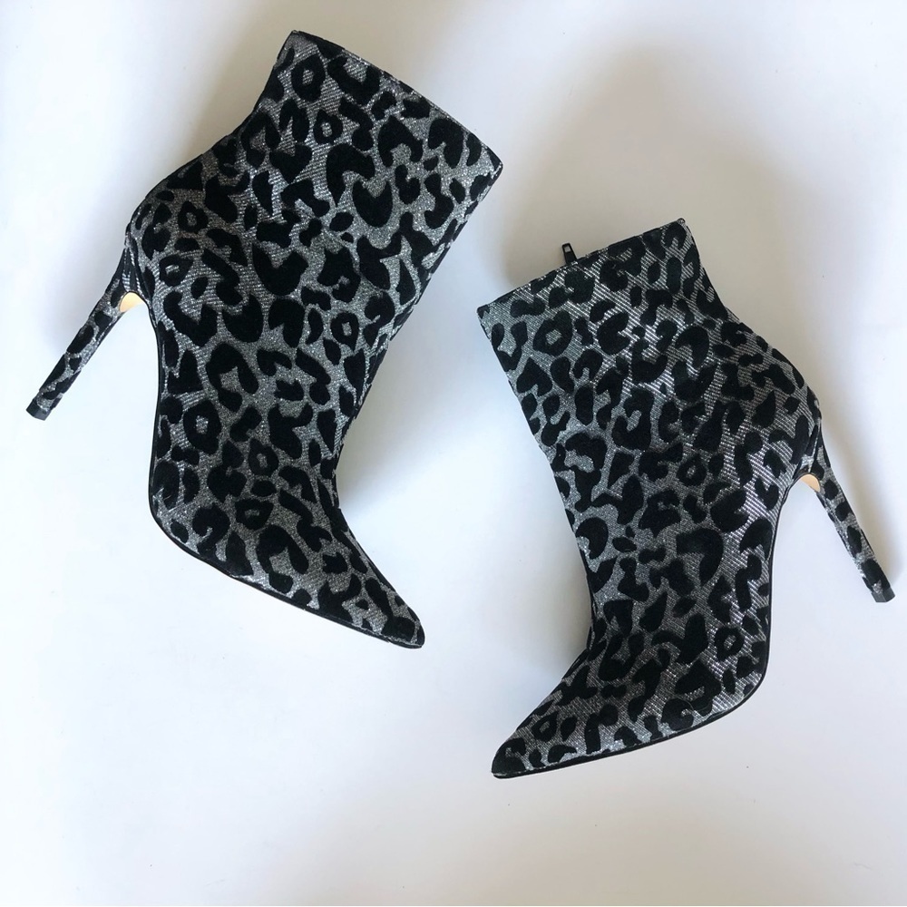 Express Metallic Leopard Booties - Picture 7 of 16